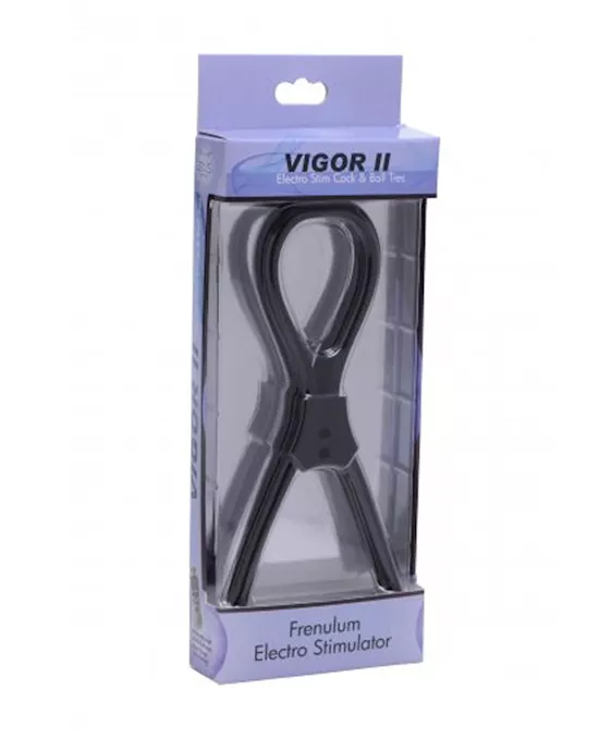 Vigor II Cock and Ball Ties and Frenum Electro Stimulator