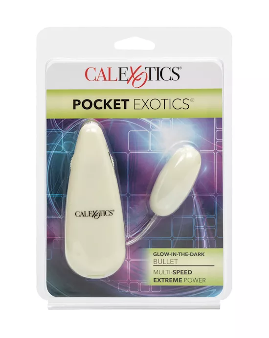 Glow In The Dark Pocket Exotics Vibrating Glowing Bullet