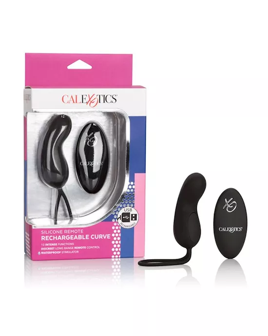 Silicone Remote Rechargeable Curve Bullet