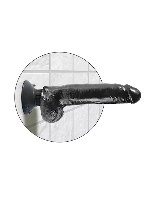 King Cock 9 Inch Vibrating Cock With Balls