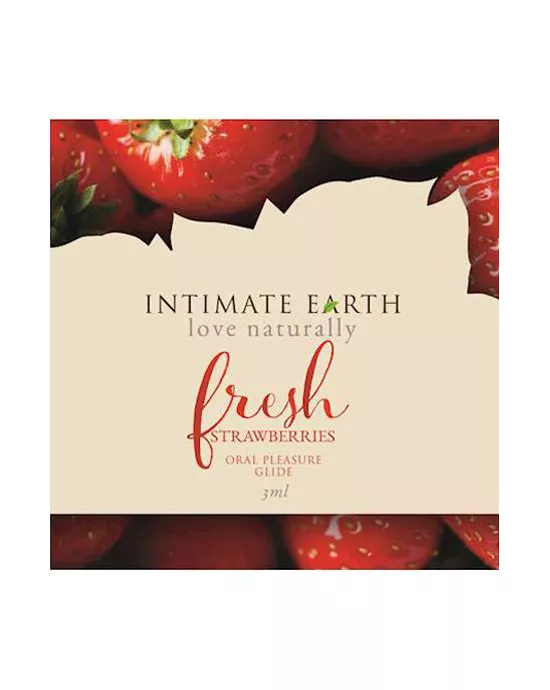 Intimate Earth Oral Pleasure Glide Fresh Foil 3 ml - Strawberry