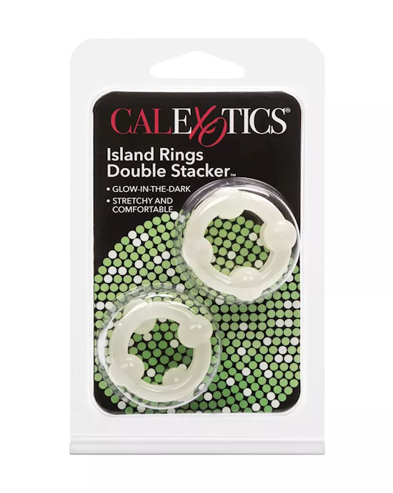 Island Rings Double Stackers Glow in the Dark
