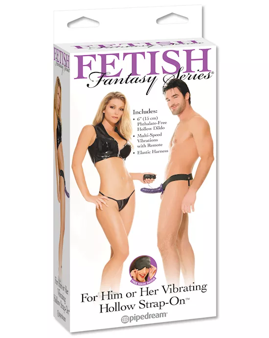 VIBRATING HOLLOW STRAP ON