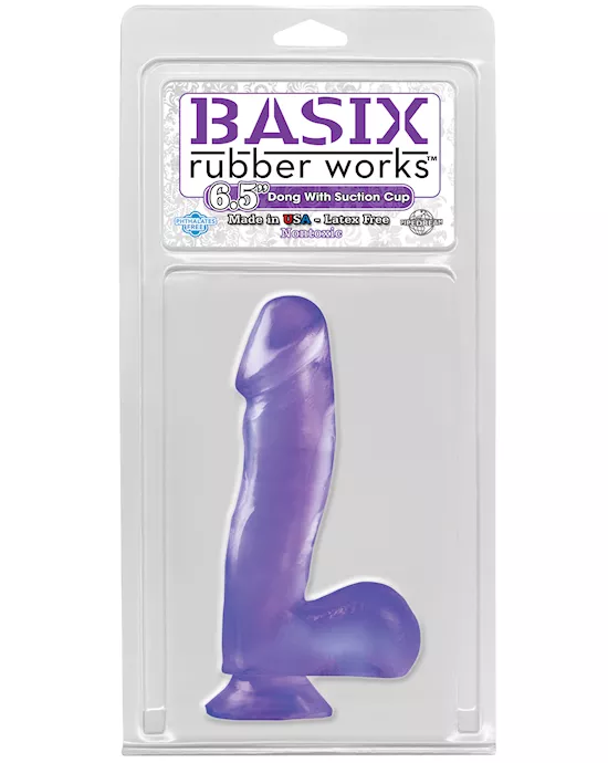 BASIX 6.5 INCH Suction Cup Dildo