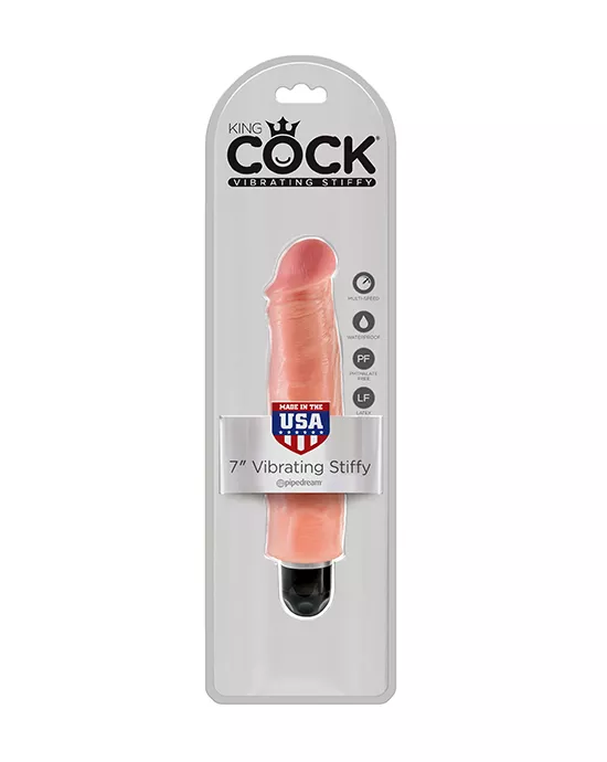King Cock 7 in Vibrating Stiffy
