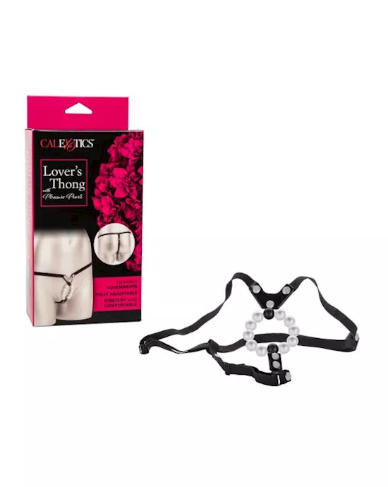 Lover's Thong With Pleasure Pearls