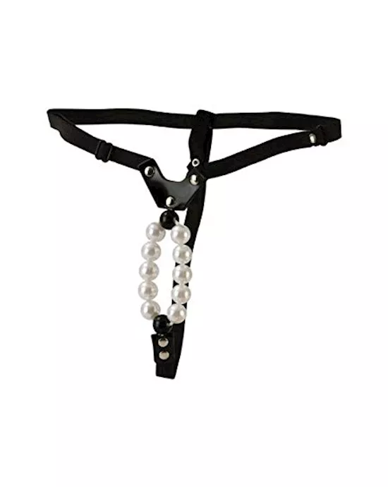 Lover's Thong With Pleasure Pearls