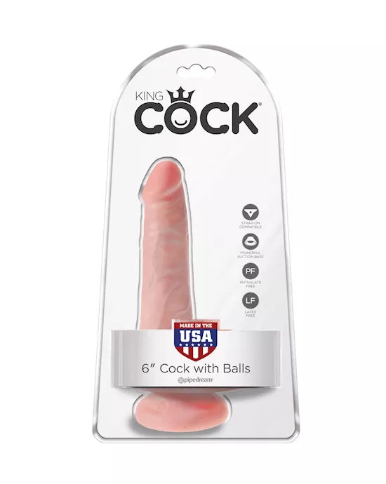 King Cock Suction Cup Dildo With Balls