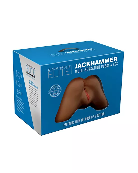CyberSkin Elite Jackhammer Multi-Sensation Pussy Ass