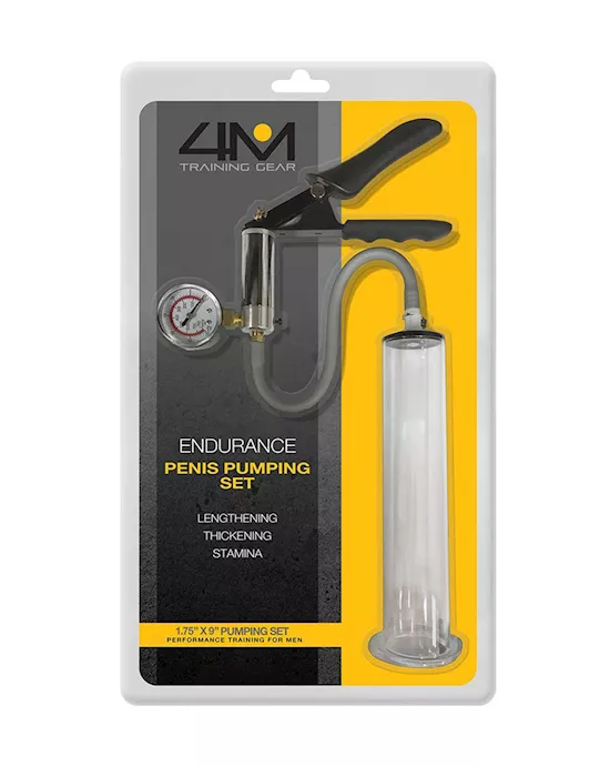 4M Endurance Penis Pumping Set, 1.75inch x 9inch