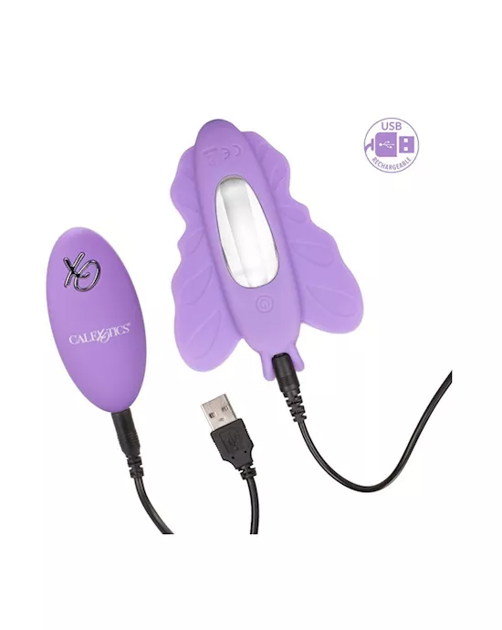 Venus Butterfly Silicone Remote Rocking Penis