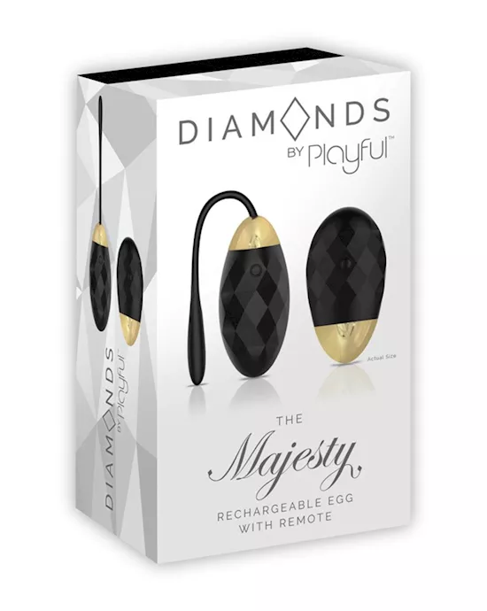 Diamonds The Majesty Rechargeable Egg With Remote