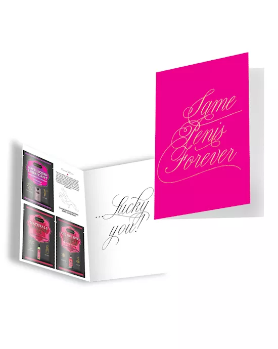 Naughty Notes Greeting Card Same Penis Forever