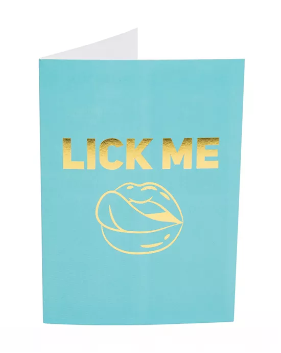 Naughty Notes Greeting Card Lick Me... Please!