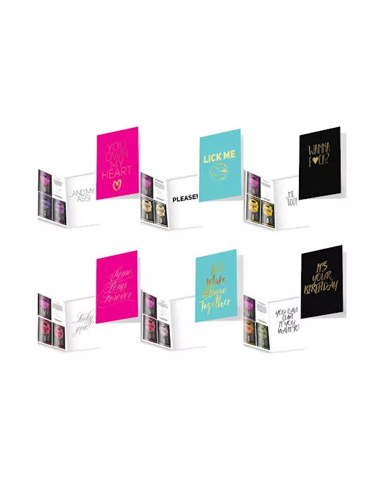 NAUGHTY NOTES GREETING CARD x 12 - 11.5” H x 6” W x 2.25”D