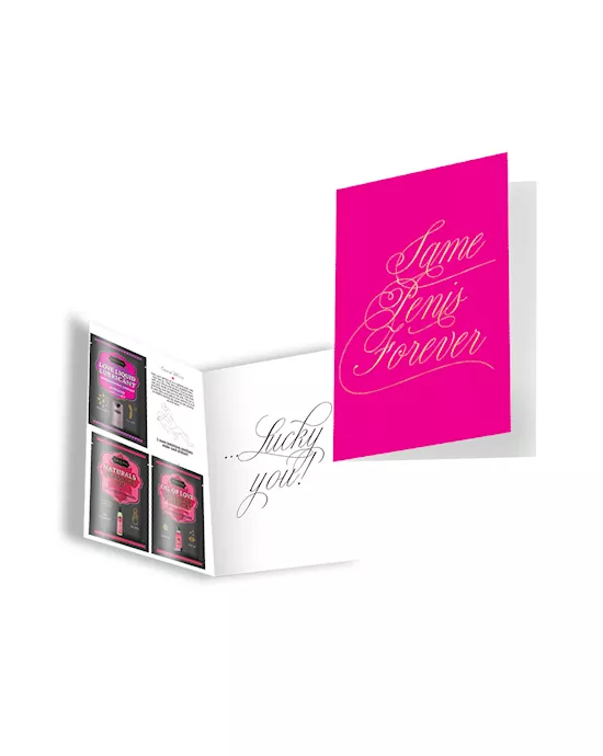 NAUGHTY NOTES GREETING CARD x 12 - 11.5” H x 6” W x 2.25”D