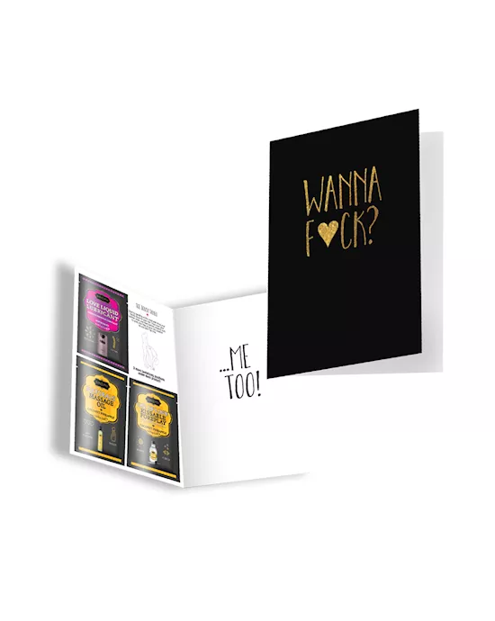 NAUGHTY NOTES GREETING CARD x 12 - 11.5” H x 6” W x 2.25”D