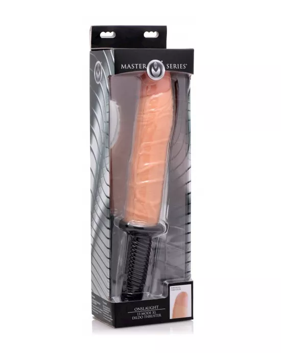 Onslaught 13 Mode XL Vibrating Thrusting Dildo
