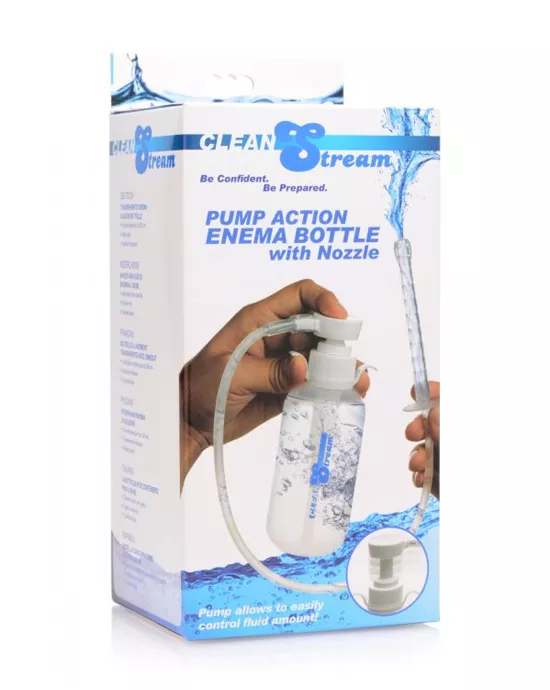 Pump Action Enema Bottle With Nozzle