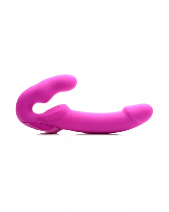 Evoke Rechargeable Vibrating Silicone Strapless Strap-On