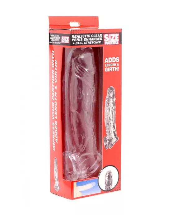 Size Matters Clear Penis Enhancer & Ball Stretcher