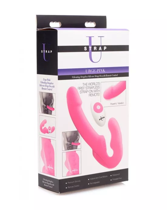Urge Silicone Strapless Strap-On With Remote