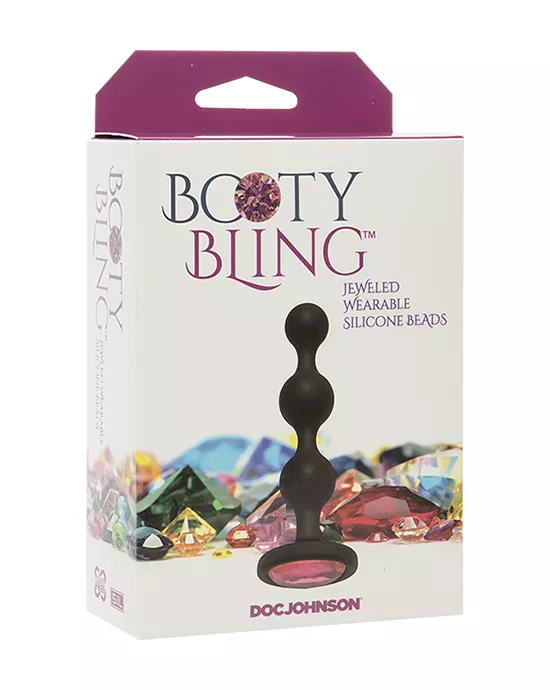 Booty Bling Jeweled Anal Bead Plug