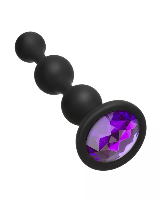 Booty Bling Jeweled Anal Bead Plug