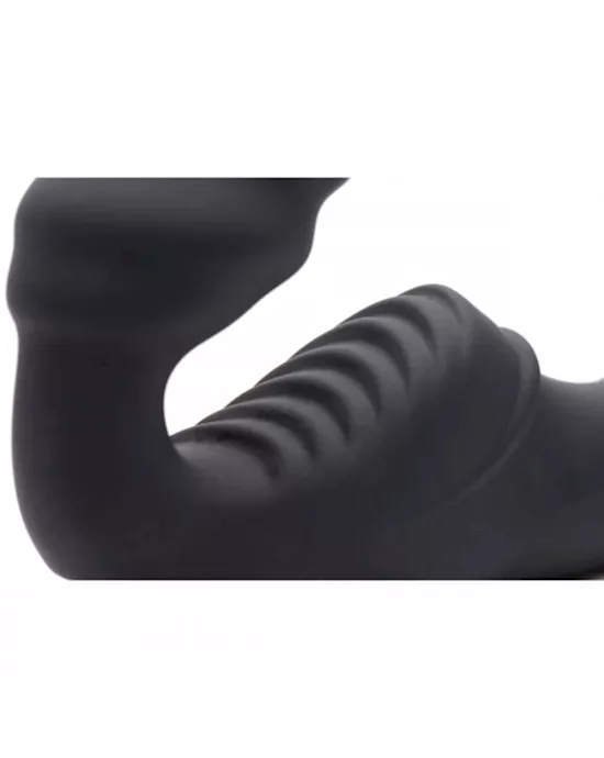 Slim Rider Strapless Vibrating Silicone Strap On