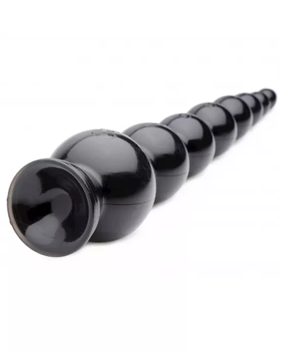 Hosed 19 Inch Graduated Bead Anal Snake