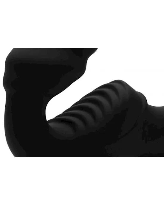 Pro Rider 9X 8.5" Vibrating Silicone Strapless Strap On with Remote Control