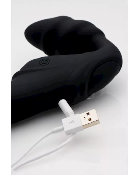 Pro Rider 9X 8.5" Vibrating Silicone Strapless Strap On with Remote Control