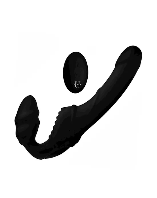 Pro Rider 9X 8.5" Vibrating Silicone Strapless Strap On with Remote Control
