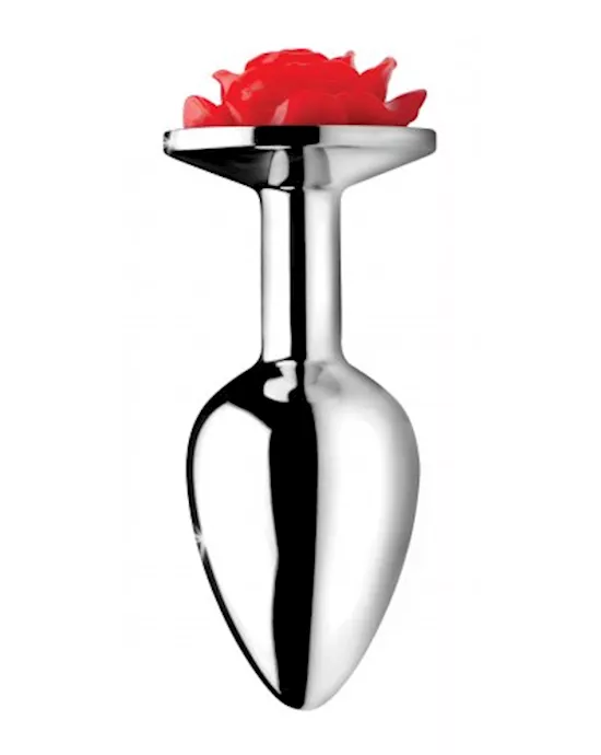Red Rose Anal Plug - Small