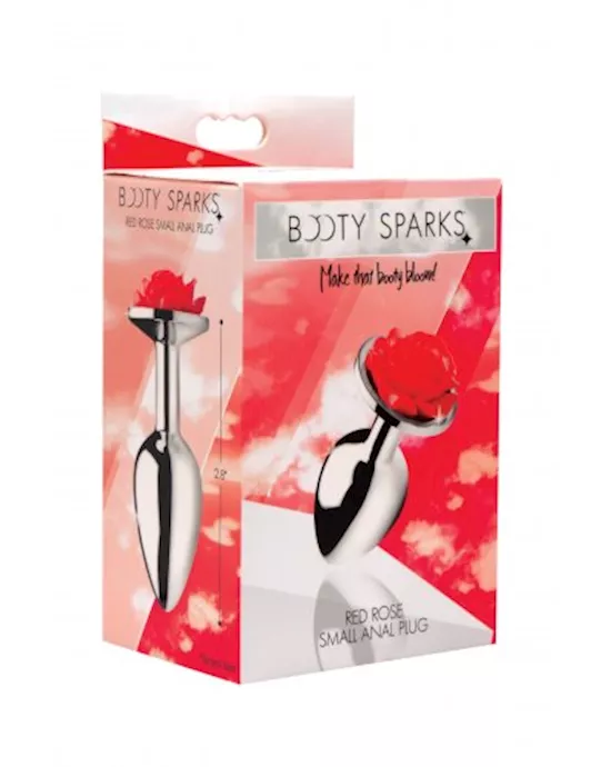 Red Rose Anal Plug - Small