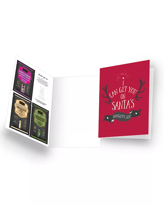 Naughty Notes Greeting Card I Can Get You on Santa's Naughty List
