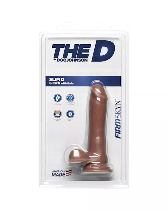 Doc Johnson FIRMSKYN Slim Dildo with Balls