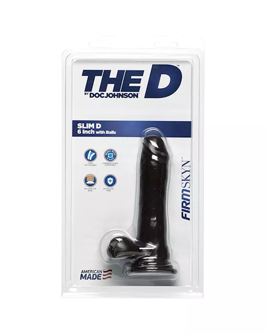 Doc Johnson FIRMSKYN Slim Dildo with Balls