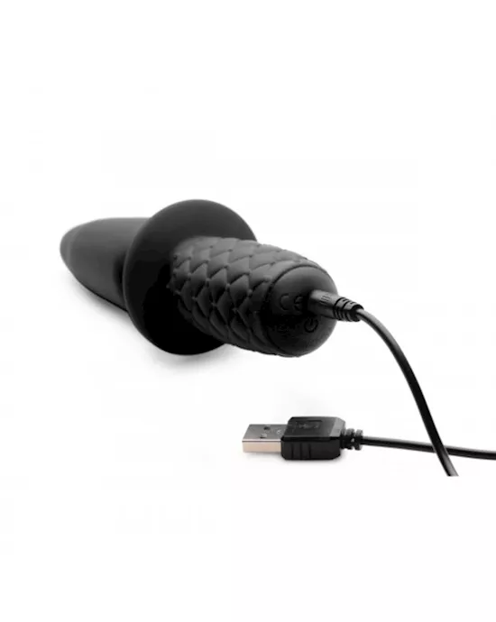 Ass Thumpers The Plug 10x Silicone Vibrating Thruster - 7.25 Inch