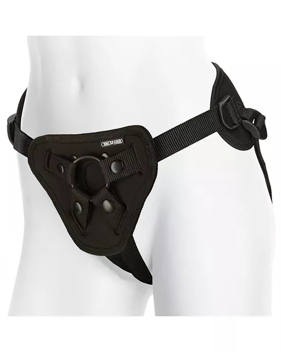 Vac-U-Lock Remote Controlled Harness with Vibrating Plug