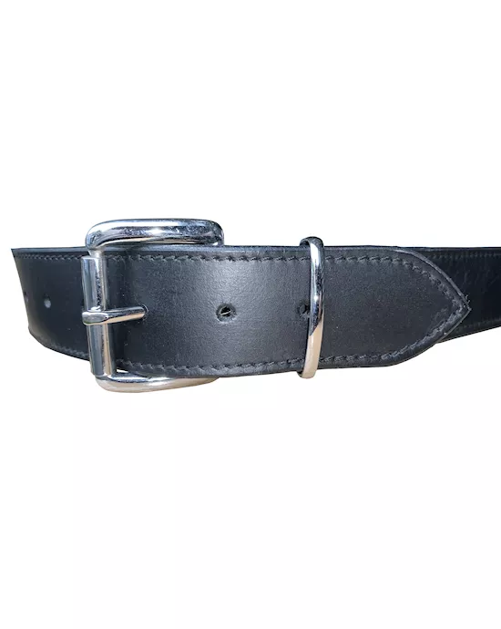 Bound X Wide Leather Cuff And Collar Set