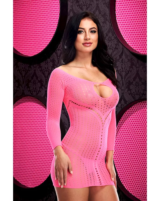 Jacquard Mini Dress
