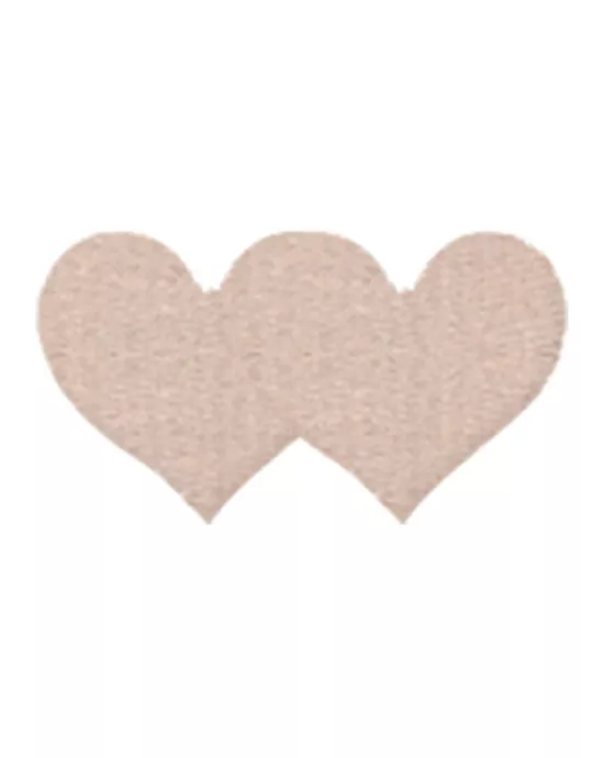 Nude Satin Heart Pasties