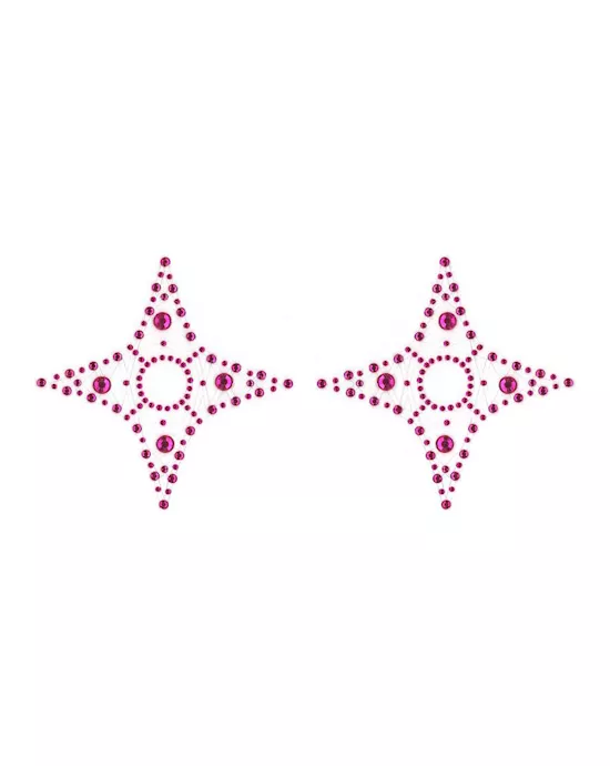 Crystal 4-Point Rhinestone Pasties