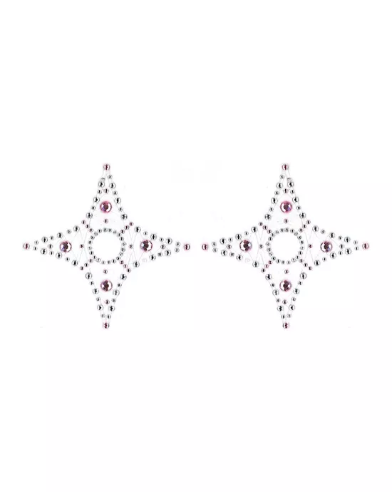 Crystal 4-Point Rhinestone Pasties