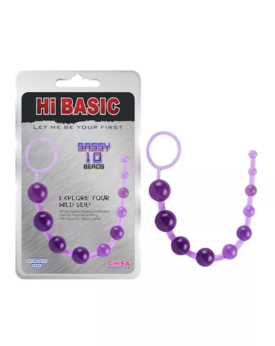 SASSY Anal Beads - 10 Inch