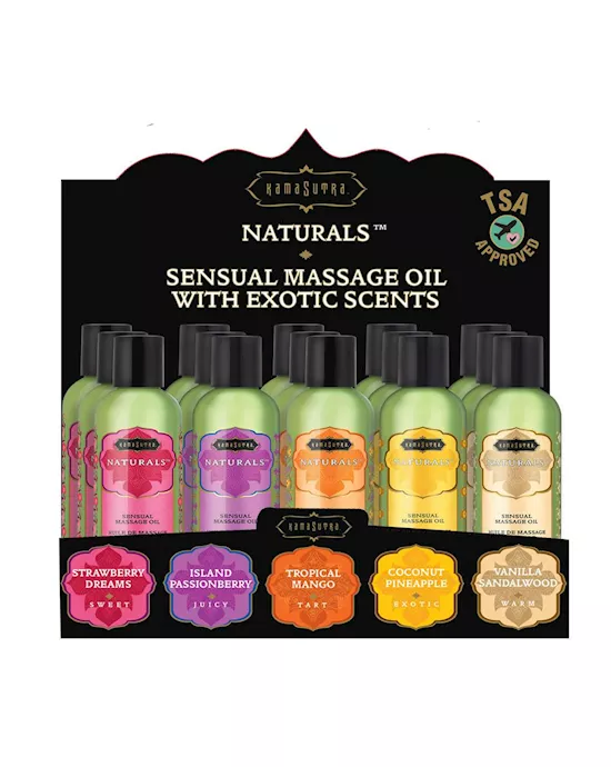 NATURALS MASSAGE OIL PREPACK - 15 Set - 60ml