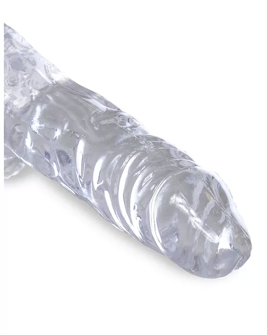 King Cock Clear Dildo with Balls - 4 Inch