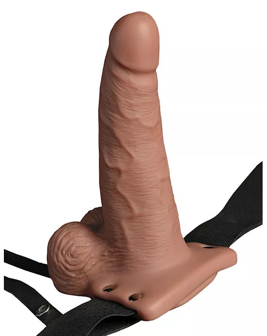 Fetish Fantasy 6 Inch Hollow Rechargeable Strap-On
