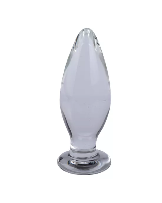 LucentClearGlassButtPlug